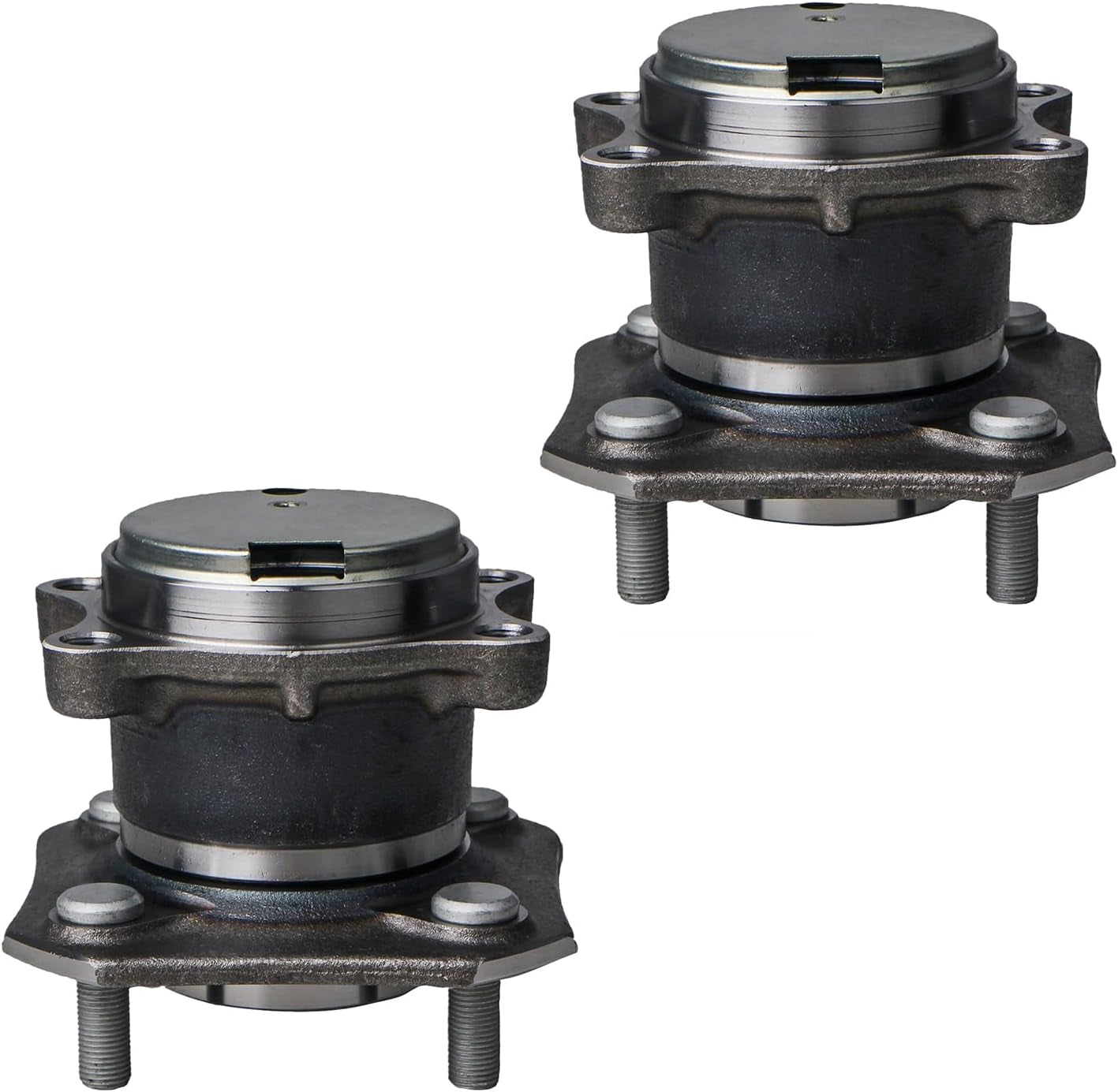 Pair 512384 Rear Wheel Hub and Bearing Assembly Replacement for 2007-2012 Nissan Sentra 4 Lugs W/Abs