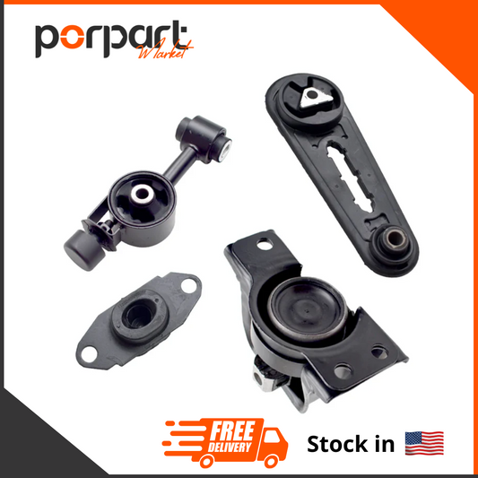 4X Set Engines Motor & Trans Mount for 07-12 Nissan Versa/09-14 Nissan Cube 1.8L