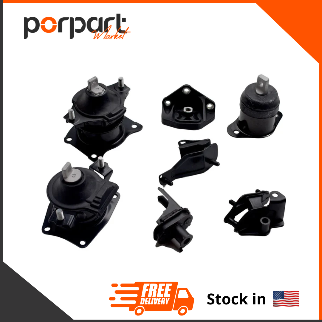 7 PCS MOTOR & TRANS MOUNT for 2004-2008 Acura TSX 2.4L - Automatic