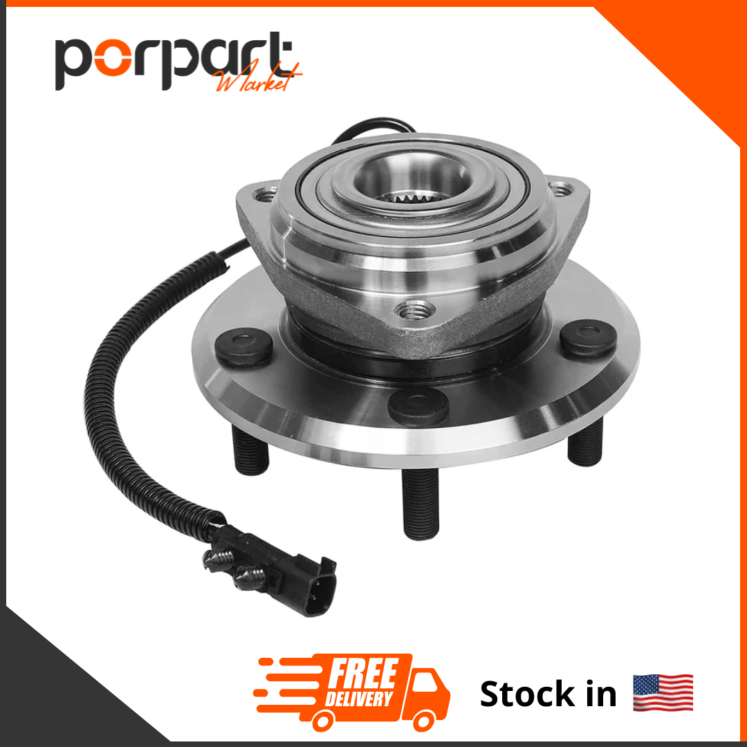 Front Wheel Bearing Hub Assembly for 2007-2010 Jeep Wrangler with 4-Wheel ABS - Replacement Wheel Bearing and Hub for 2008-2009 Models