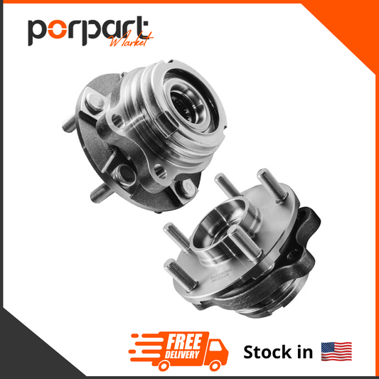 1 Set (2Pcs) Front Wheel Bearing Hubs for 2007-2013 Nissan Altima, Replacement 2008- 2012 Altima  Assembly