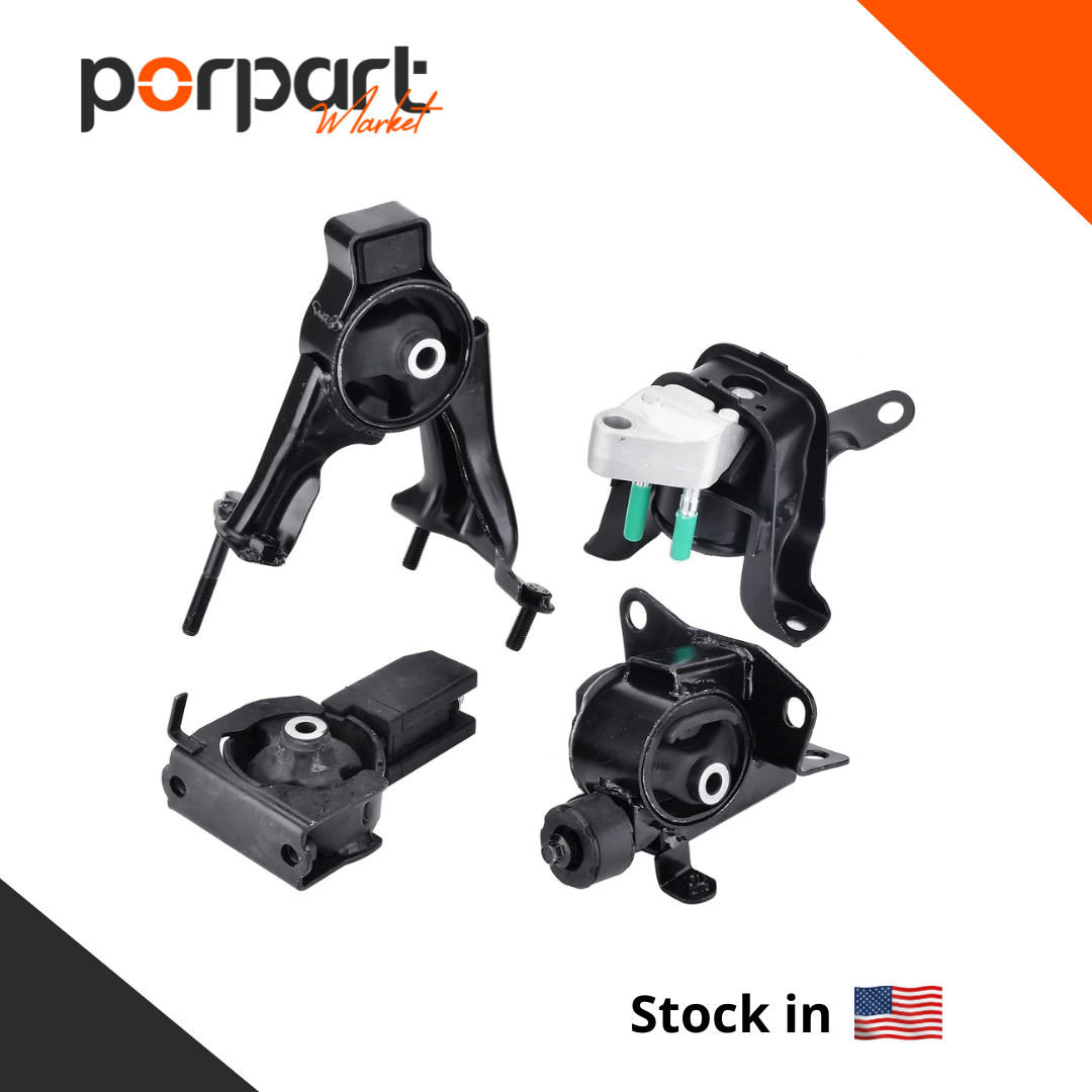 4PCS Engine Motor Transmission Mount Kits Compatible with Corolla Matrix Pontiac Vibe 1.8L 2003-2008 Engine Trans Mount Replace A4218 A4219 A4220 A4221