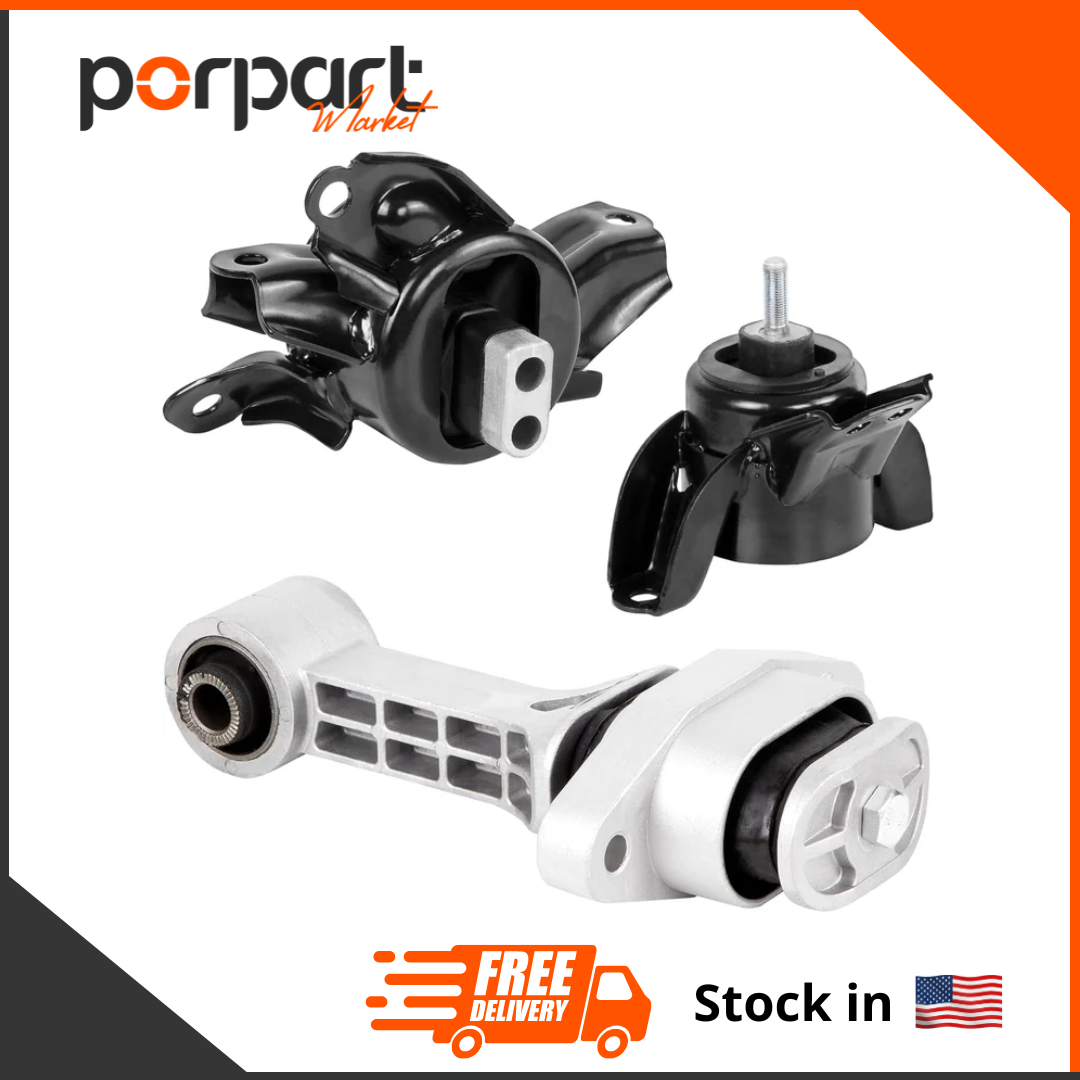 3 PCs Mount Kit for Kia Soul Sx/Ex/Plus/Exclaim/Lx/Sxl/Sx/Base 1.6L 2.0L 2014 2015 2016 2017 2018 2019