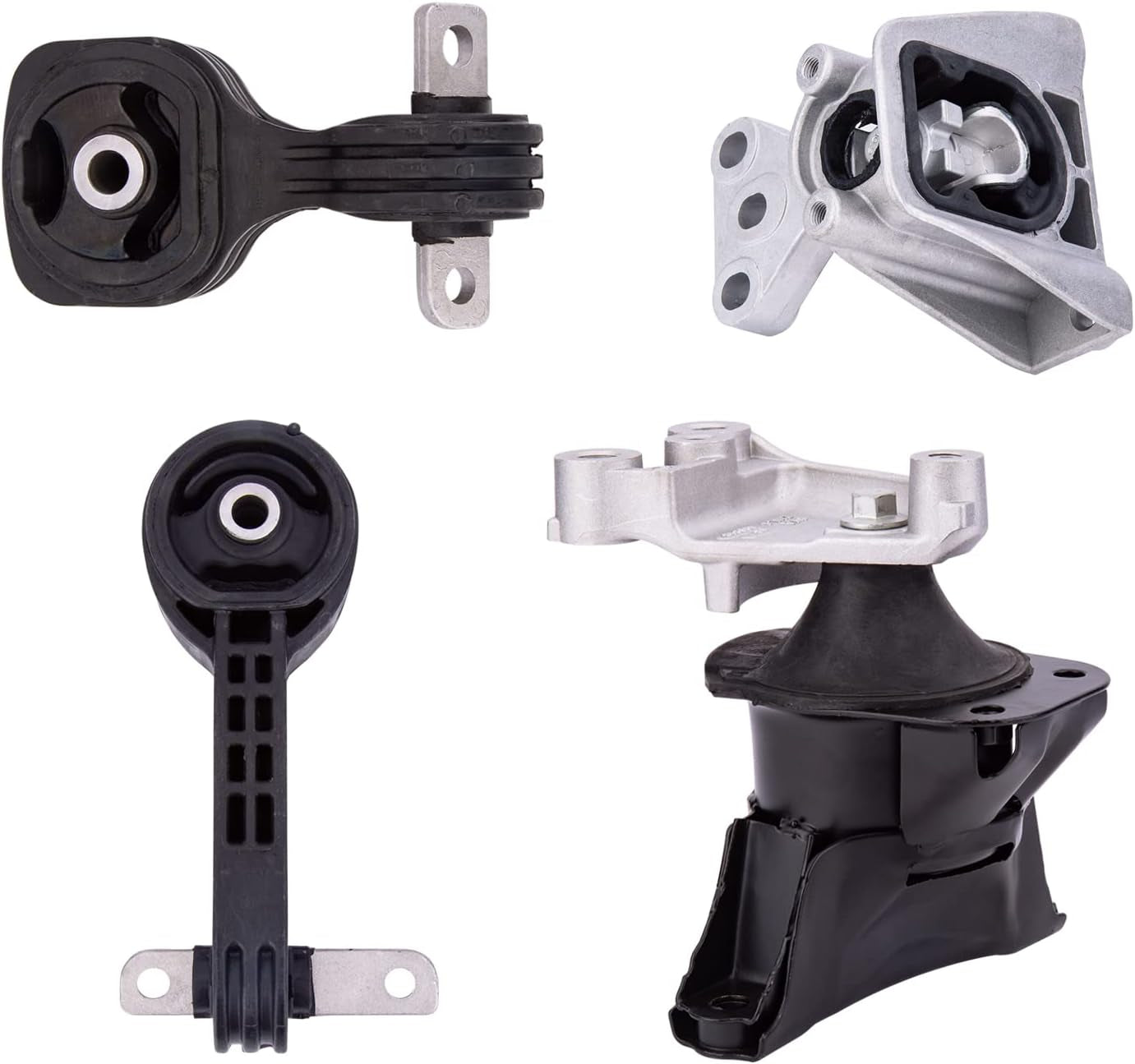 Engine and Transmission Mount(4Ps).Replaces Part #50850-Sna-A81,50820-Sna-023,50890-Sna-A81,50880-Sna-A81,A4530,A4534,A4543,A4546.Fit for 1.8L Honda Civic 2006-2010 Automatic Trans.