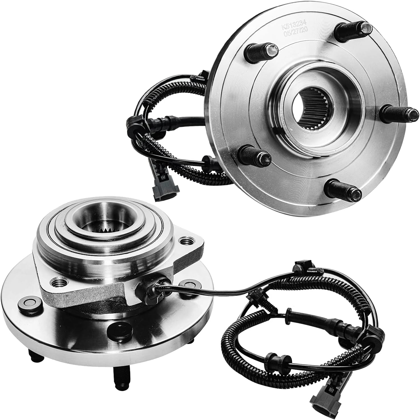 - 2 Front Wheel Bearing Hubs for Grand Cherokee Commander, 2005-2010 Jeep Grand Cherokee 2006-2010 Commander, 2007 2008 2009 Replacement Wheel Bearing and Hubs Assembly Set