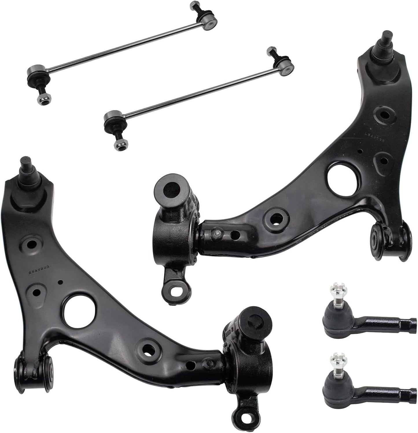 Front Steering & Suspension Kit Control Arm with Ball Joint Sway Bar Stabilizer Link Tie Rod Compatible with 2013-2016 Mazda CX-5