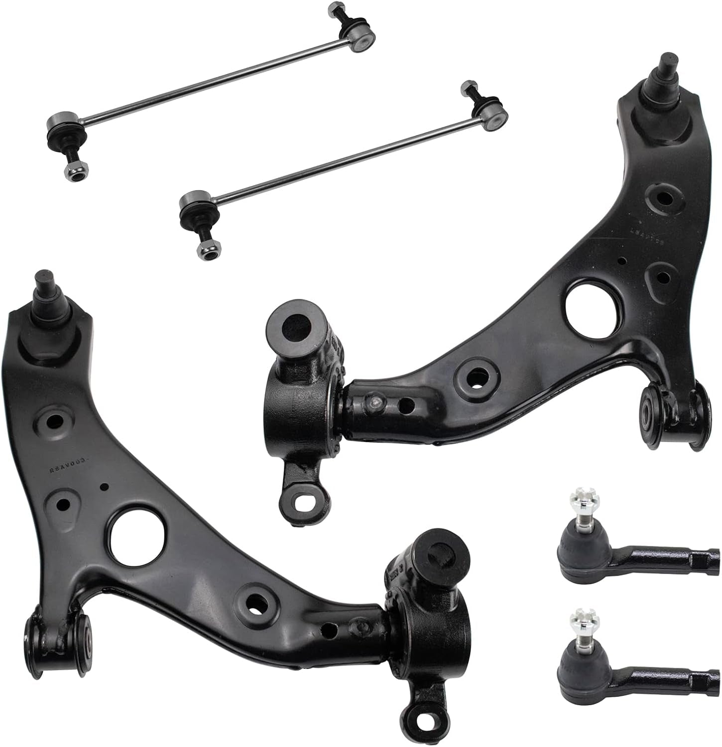 Front Steering & Suspension Kit Control Arm with Ball Joint Sway Bar Stabilizer Link Tie Rod Compatible with 2013-2016 Mazda CX-5