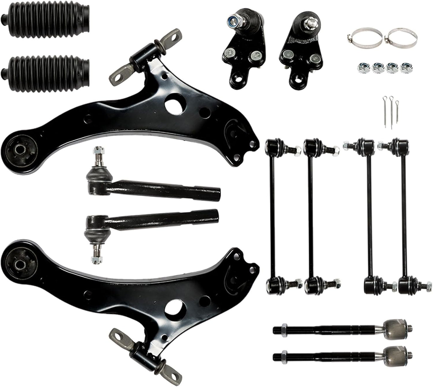 14Pc Front Suspension Kit Control Arms Replacement for Toyota Camry 2007-2011