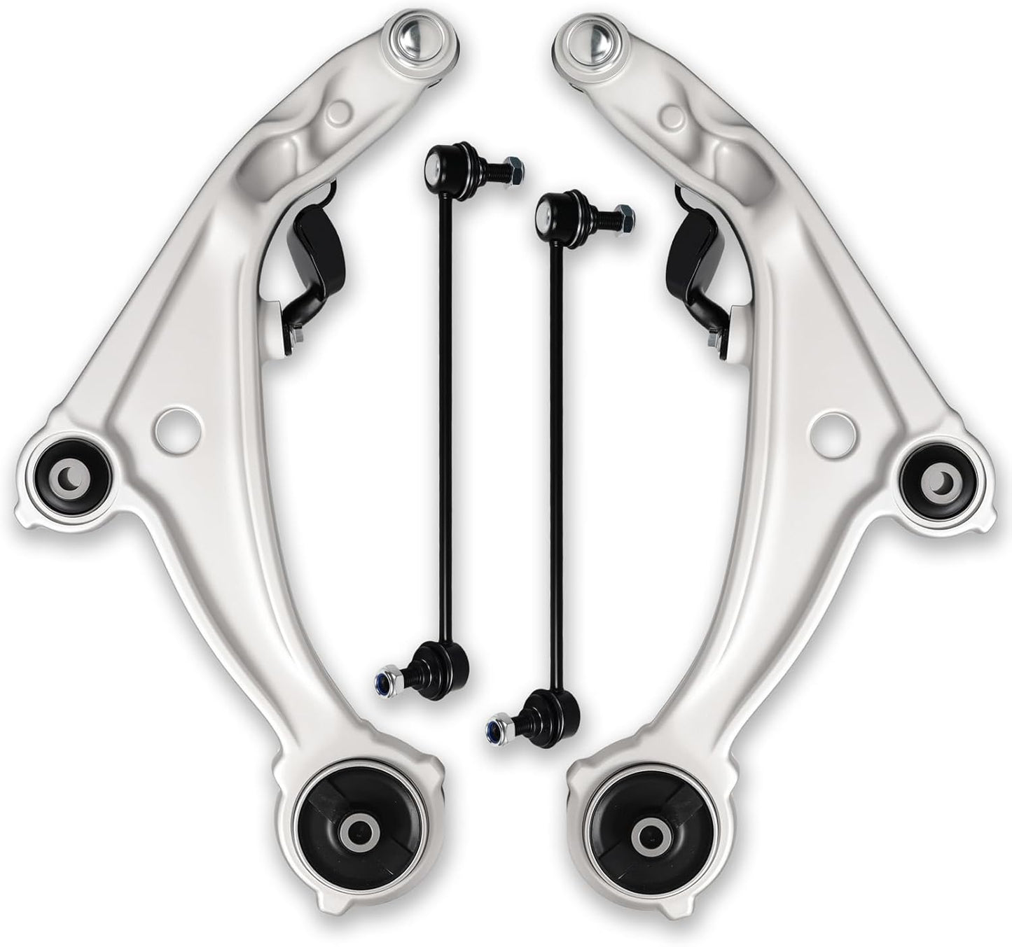 12Pc Front Lower Control Arm Suspension Kit Fit for Nissan Altima 2007-2012, Altima Coupe 2013, 2 Control Arm W/Ball Joint, 2 Sway Bar End Link, 4 Tie Rod End Link, 2 Tie Rod Boot & Bellow