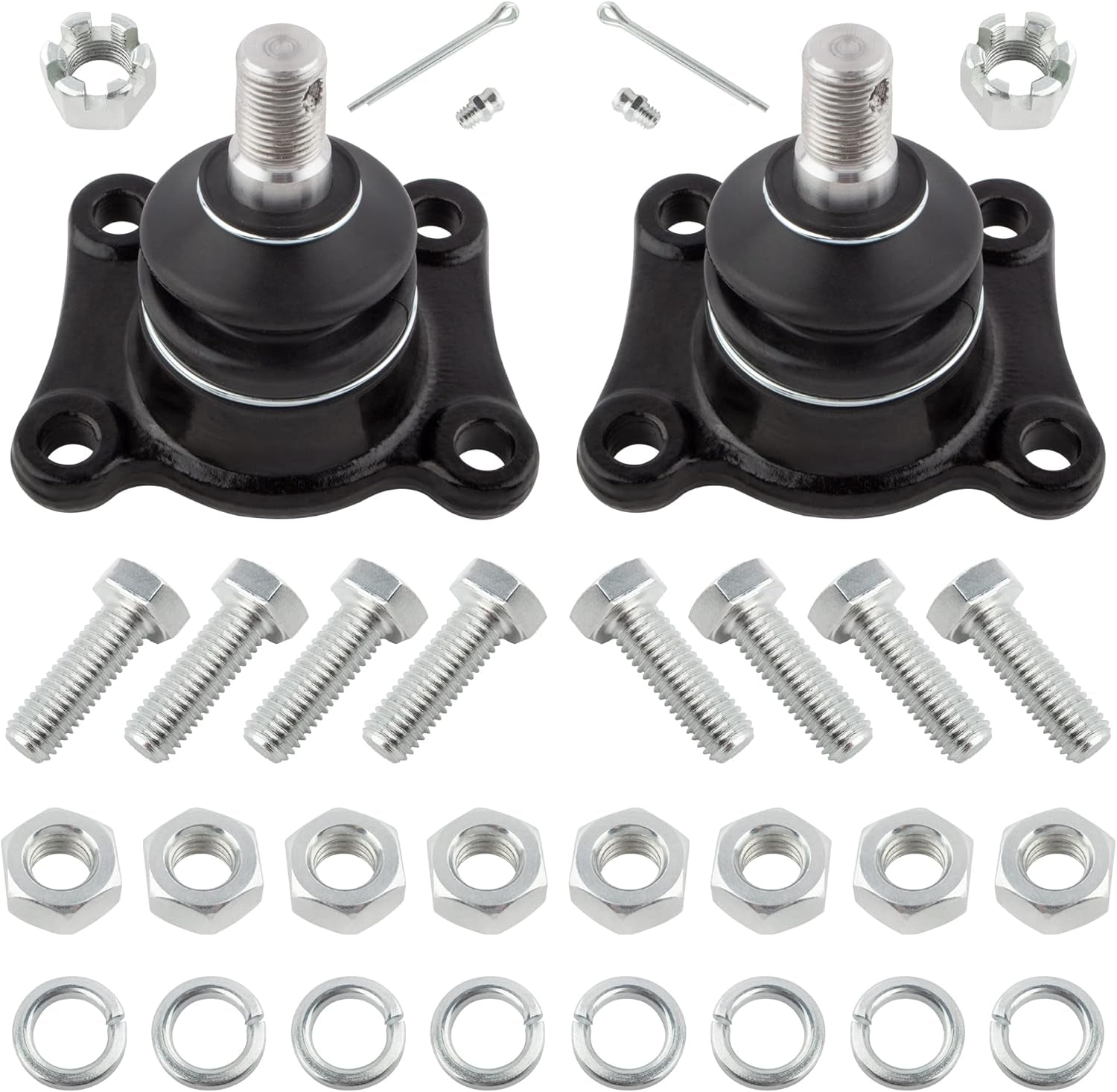 10Pcs Front Idler Arm Pitman Arm Ball Joints Tie Rod Ends for Toyota 4Runner 1989-1995 /Pickup 1989 1990 1991 1992 1993 1994 1995 /T100 1993-1998 - 4WD Only |K9519 K9482 ES3003 ES2376 K9424 K9422