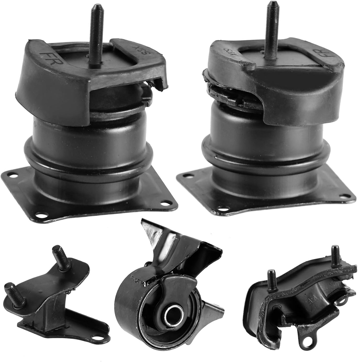 Engine Motor Mount 5PCS Transmission Mount Kit Compatible with Honda Accord 3.0L 1998-2002 Acura TL 3.2L 1999-2003 Trans Motor Mount Replace A4507 A6552 A6579 A6582 A6592