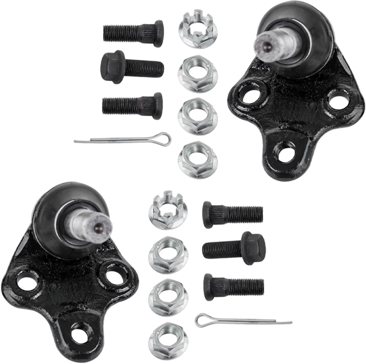 - Front End 14Pc Suspension Kit for 2001-2005 Toyota Rav4 2002 2003 2004, 2 Lower Control Arms, 2 Lower Ball Joints, 4 Inner & Outer Tie Rods, 4 Front Rear Sway Bars, 2 Boots, Replacement