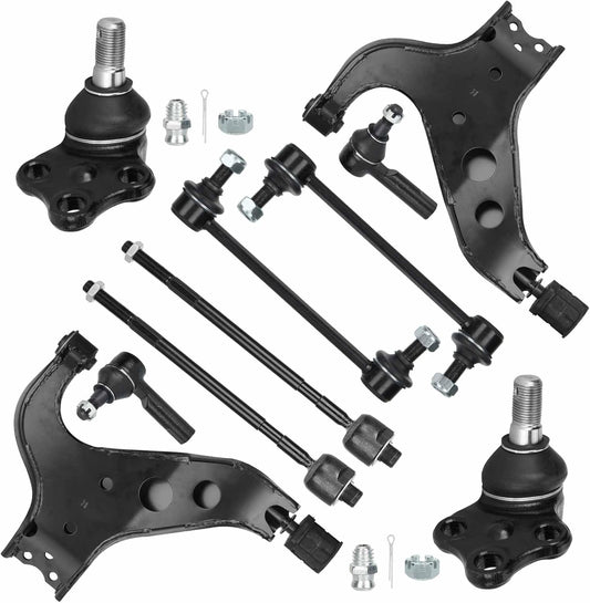 10PCS Front Lower Control Arms Suspension Kits Fits for Nissan Pathfinder 1996-2004, for Infiniti QX4 1997-2003