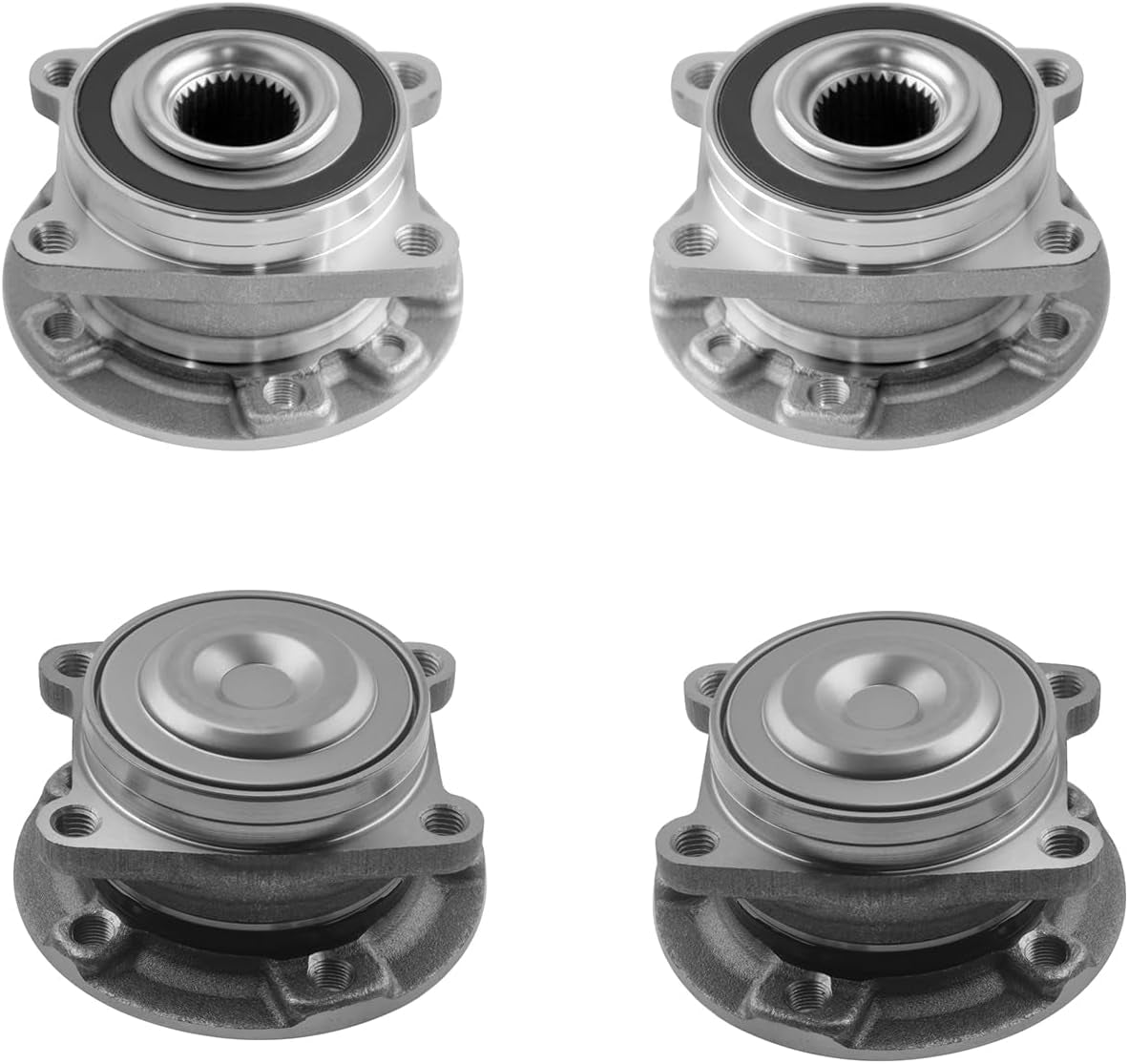 Set of 4 Front-Rear Wheel Hub Bearing Assembly Replacement for 2014-2022 Jeep Cherokee