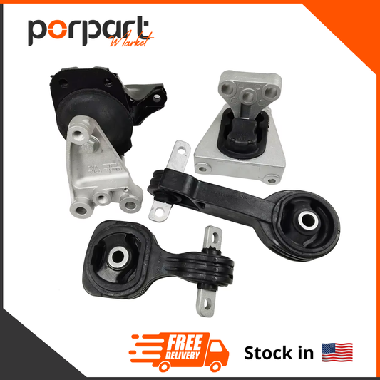 For 2006-20011 Honda Civic 1.8L Engine Motor & Trans Mount 4PCS Automatic
