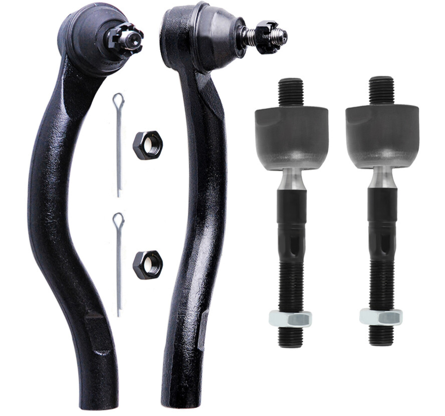 4pc Front Inner & Outer Tie Rod End Kit for 2003-2006 Honda Accord 3.0L V6