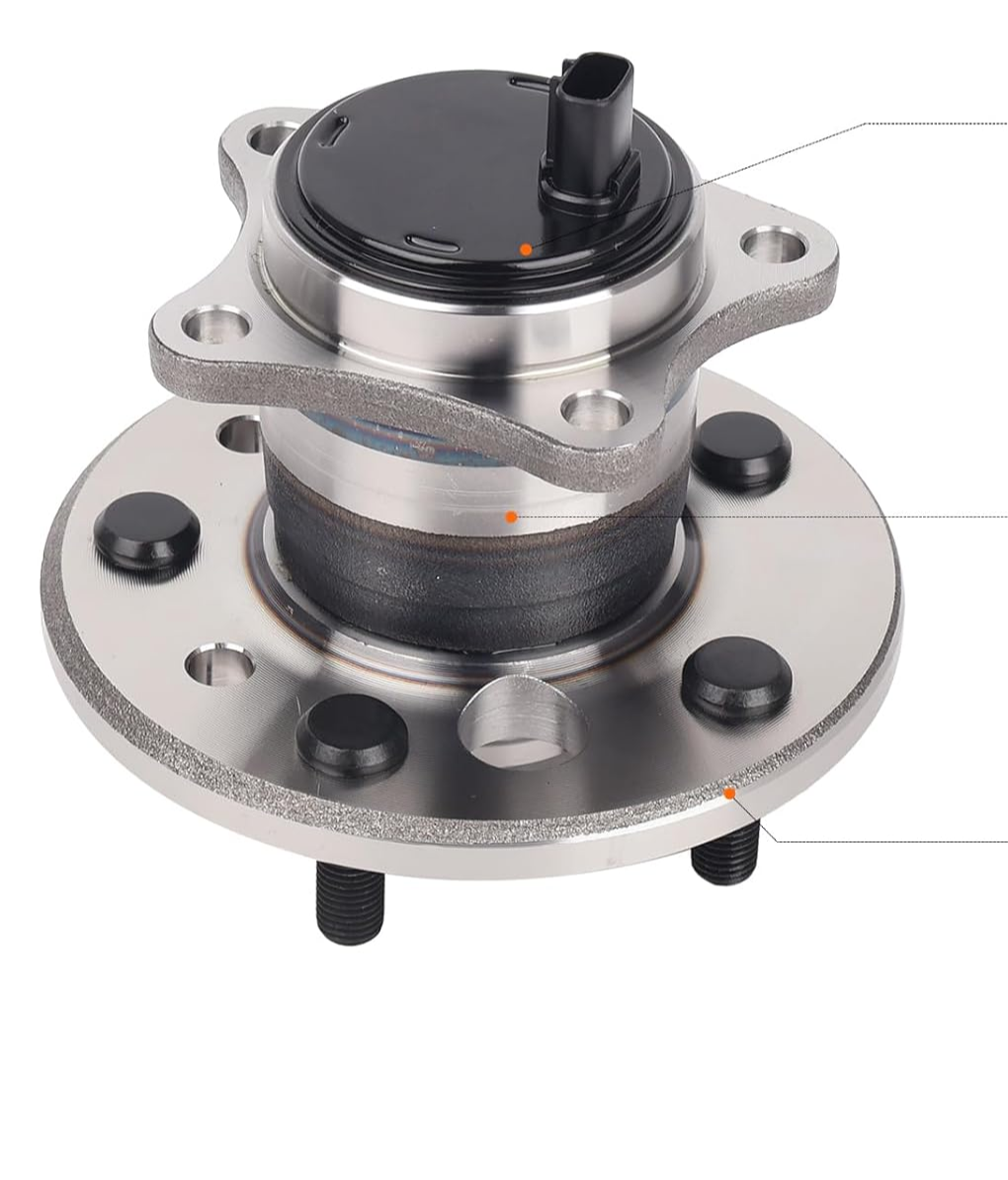 512206 512207 Set of 2 Rear Wheel Hub Bearing Assembly Fit for 05-12 Toyota Avalon, 02-11 Camry, 02-03 Lexus ES300, 04-06 ES330, 07-12 ES350, 01-03 Toyota Highlander, 04-08 Solara W/ABS
