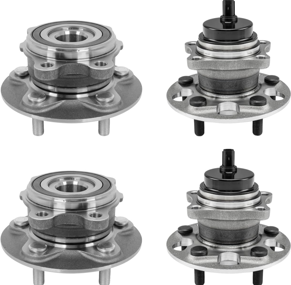 Autoshack Front & Rear Wheel Hub Bearing Assemblies with ABS Replacement for 2018-2022 Toyota Camry 4-PC Set