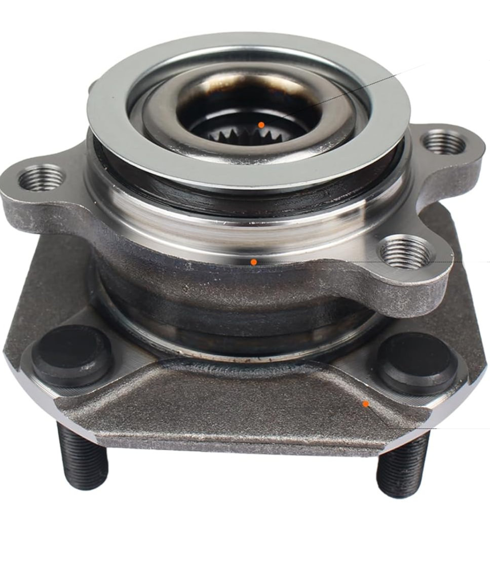 513297 Set of 2 Front Wheel Hub & Bearing Assembly Fit for Nissan Sentra 2007 2008 2009 2010 2011 2012 2.0L; ABS Models