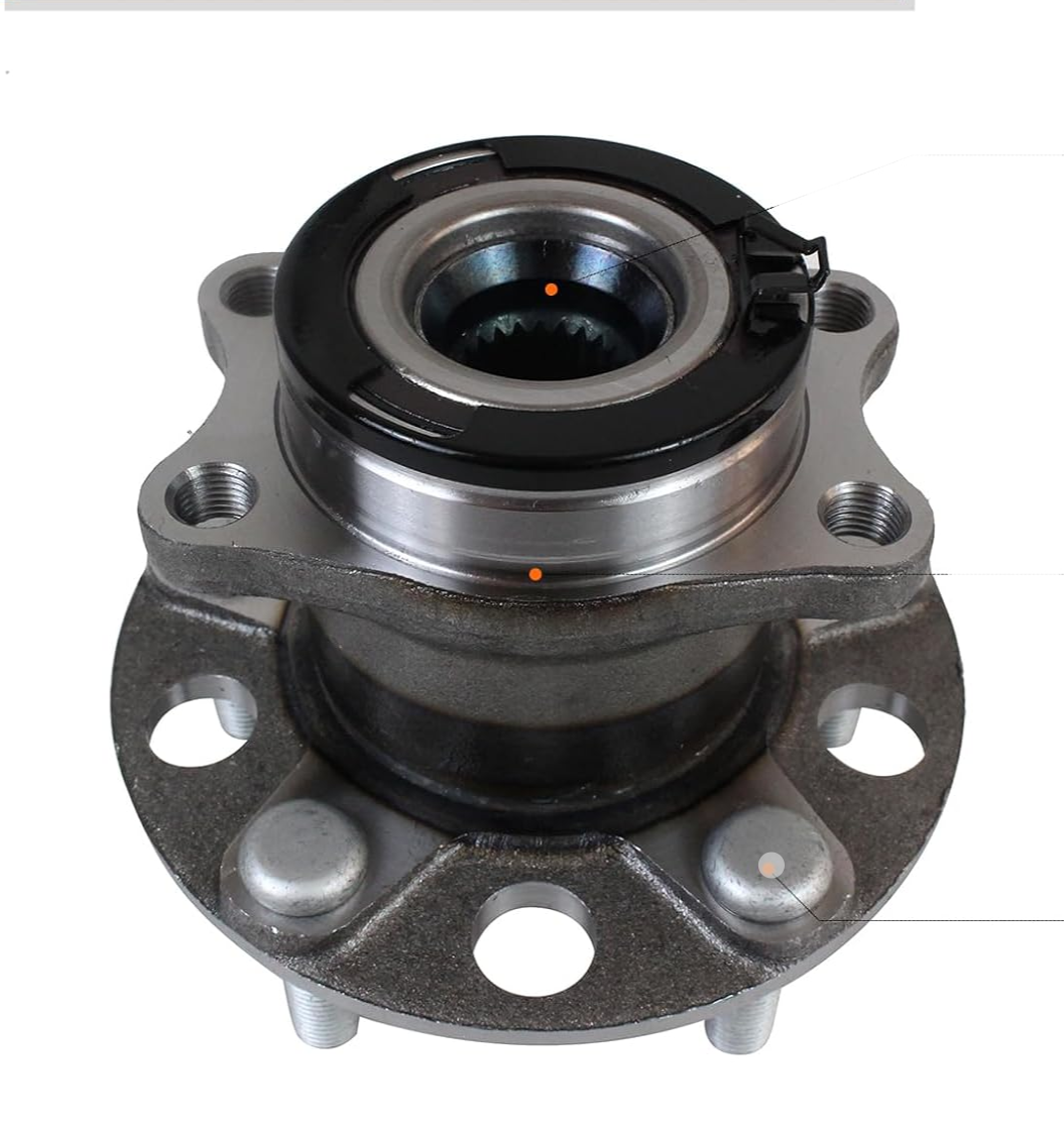 Pair 512333 Rear Wheel Bearing & Hub Assembly Compatible with 2007-2017 Jeep Compass, 2007-2017 Patriot, 2007-2008 Dodge Caliber 4WD/AWD