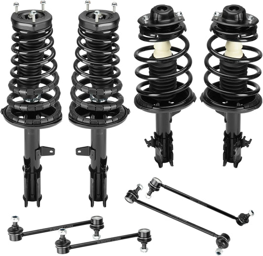 Front and Rear Struts Assembly & Sway Bar Links for 97-03 Toyota Avalon, 97-01 Camry 3L Lexus ES300 Solara, Shock Absorber W/Coil Spring Replace 271679 271678 271681 271680 8PCS