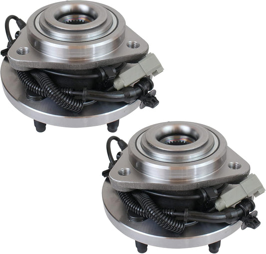Pair 513234 Wheel Hub and Bearing Assembly Compatible with 2005-2010 Jeep Grand Cherokee, Commander 5Lugs W/Abs