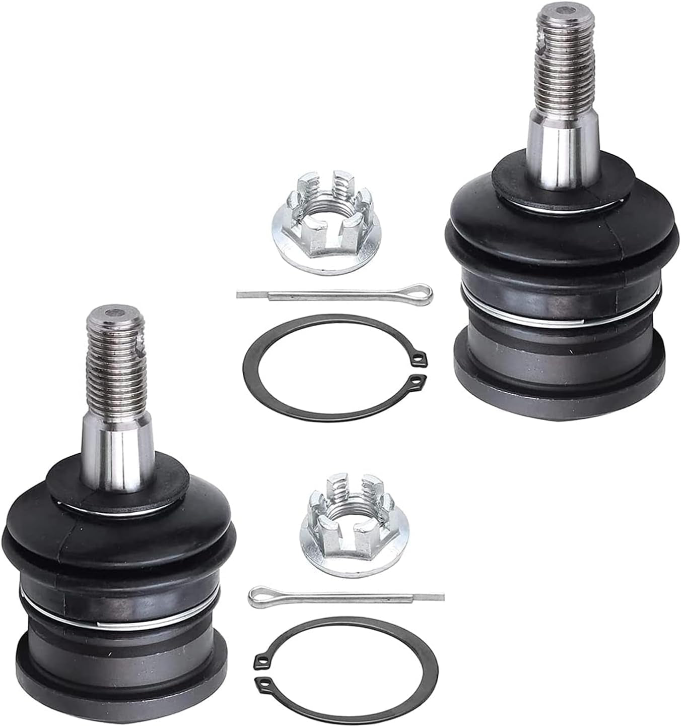 - 12Pc Front Suspension Kit for 1995-2000 Toyota Tacoma 1996 1997 1998 1999 2000, 4 Upper & Lower Ball Joints, 4 Inner & Outer Tie Rods, 2 Sway Bars, 2 Boots, Replacement