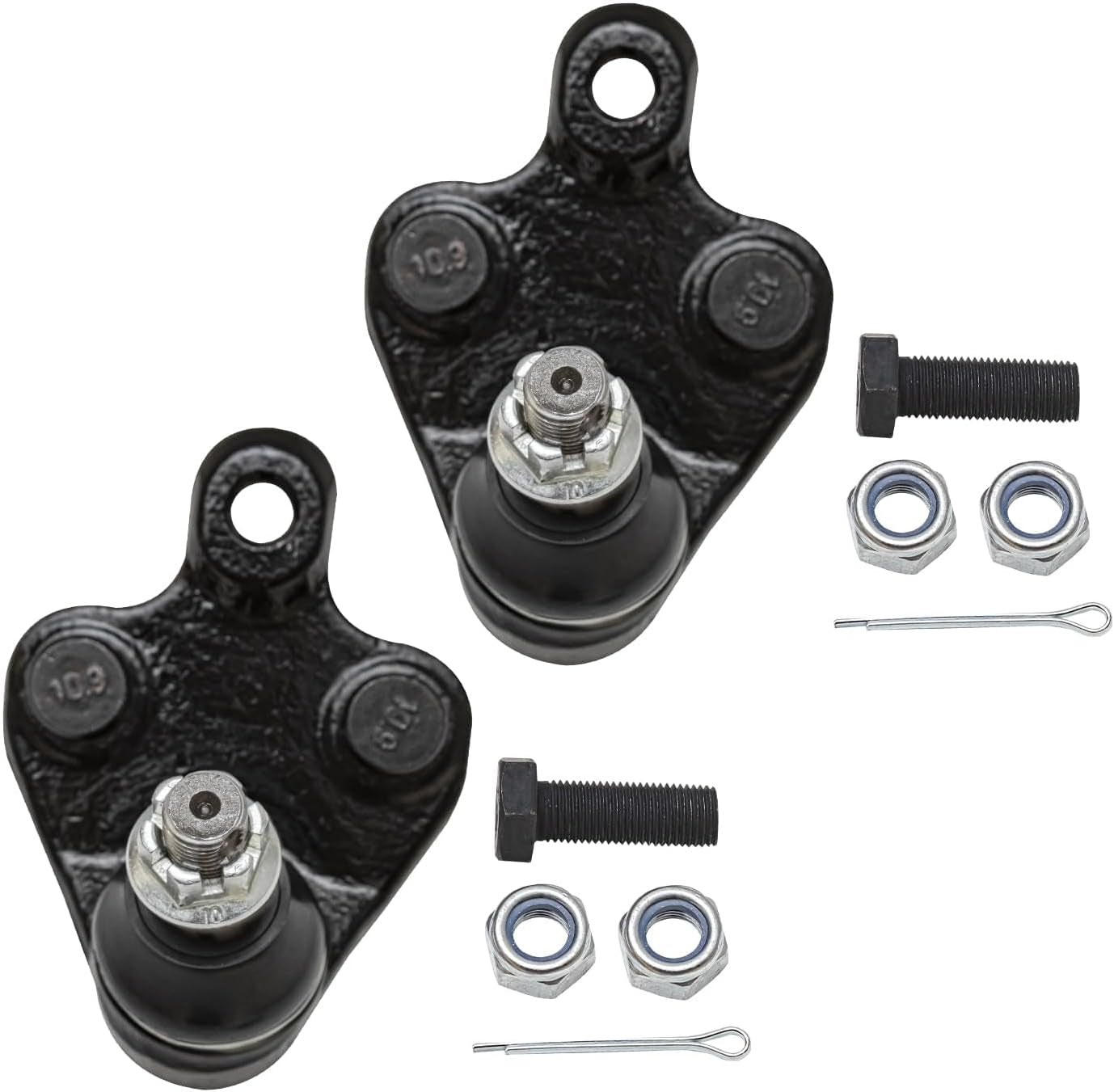 - 1.8L Front End Suspension Kit for 2009-2013 Toyota Corolla Matrix, 2 Lower Control Arms 2 Lower Ball Joints 2 Sway Bar End Links 4 Inner and Outer Tie Rods 2010 2011 2012 Replacement
