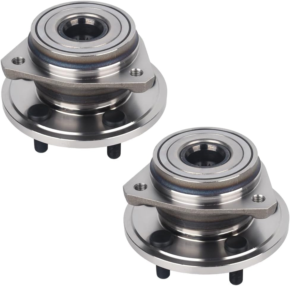 513084 Front Wheel Hub and Bearing Assembly 2PCS Fit for Jeep Cherokee Wrangler Grand Cherokee TJ Comanche Wagoneer 5 Lug