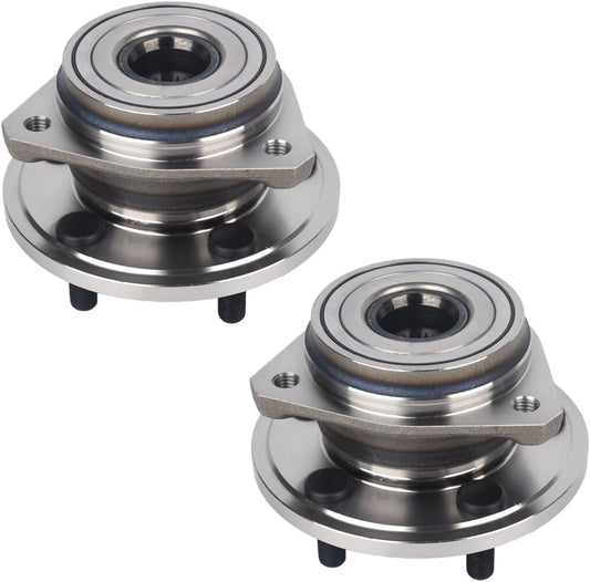 513084 Front Wheel Hub and Bearing Assembly 2PCS Fit for Jeep Cherokee Wrangler Grand Cherokee TJ Comanche Wagoneer 5 Lug