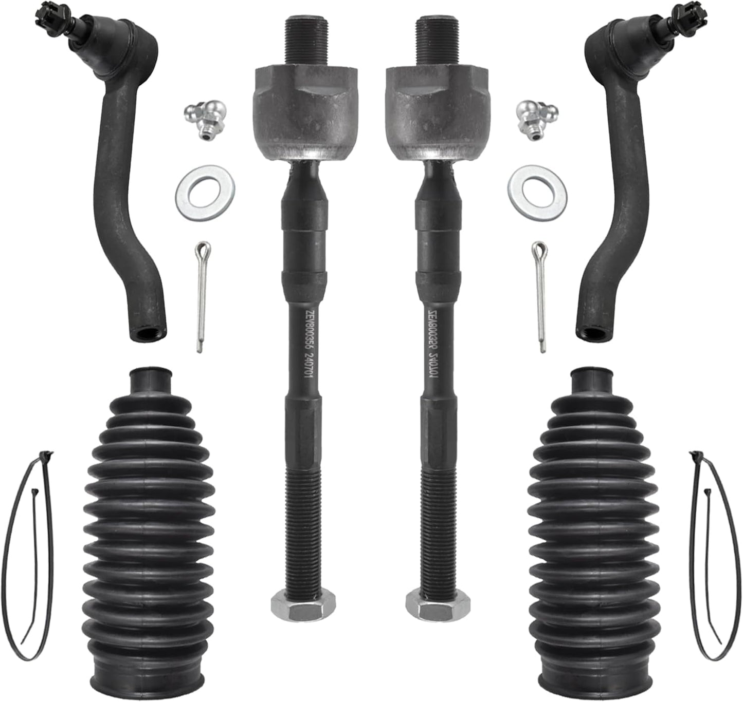 ASTAPRO - Front End 10Pc Suspension Kit for 2007-2013 Nissan Altima, 2 Lower Control Arms W/Ball Joints Inner & Outer 4 Tie Rods 2 Boots 2 Sway Bars Replacement 2008 2009 2010 2011 2012 Altima