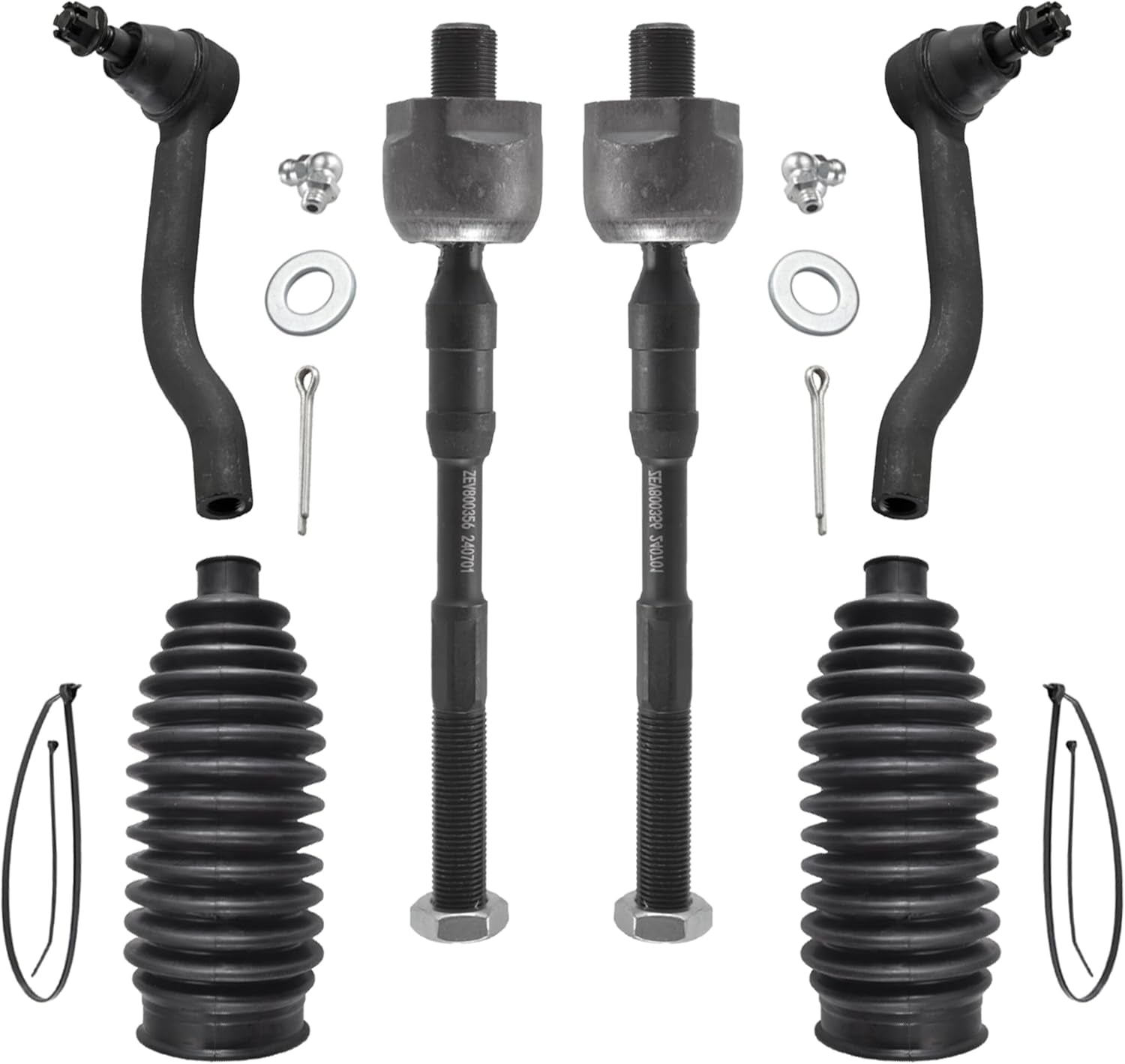 ASTAPRO - Front End 10Pc Suspension Kit for 2007-2013 Nissan Altima, 2 Lower Control Arms W/Ball Joints Inner & Outer 4 Tie Rods 2 Boots 2 Sway Bars Replacement 2008 2009 2010 2011 2012 Altima
