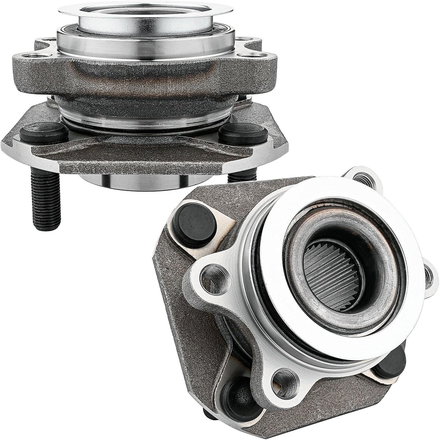 513299 (Pair) Front Wheel Hub Bearing Compatible with Nissan Sentra 2007 2008 2009 2010 2011 2012 2.0 L4Cyl Only Wheel Hub Assembly Suspension Kit Replacement Non-Abs Models