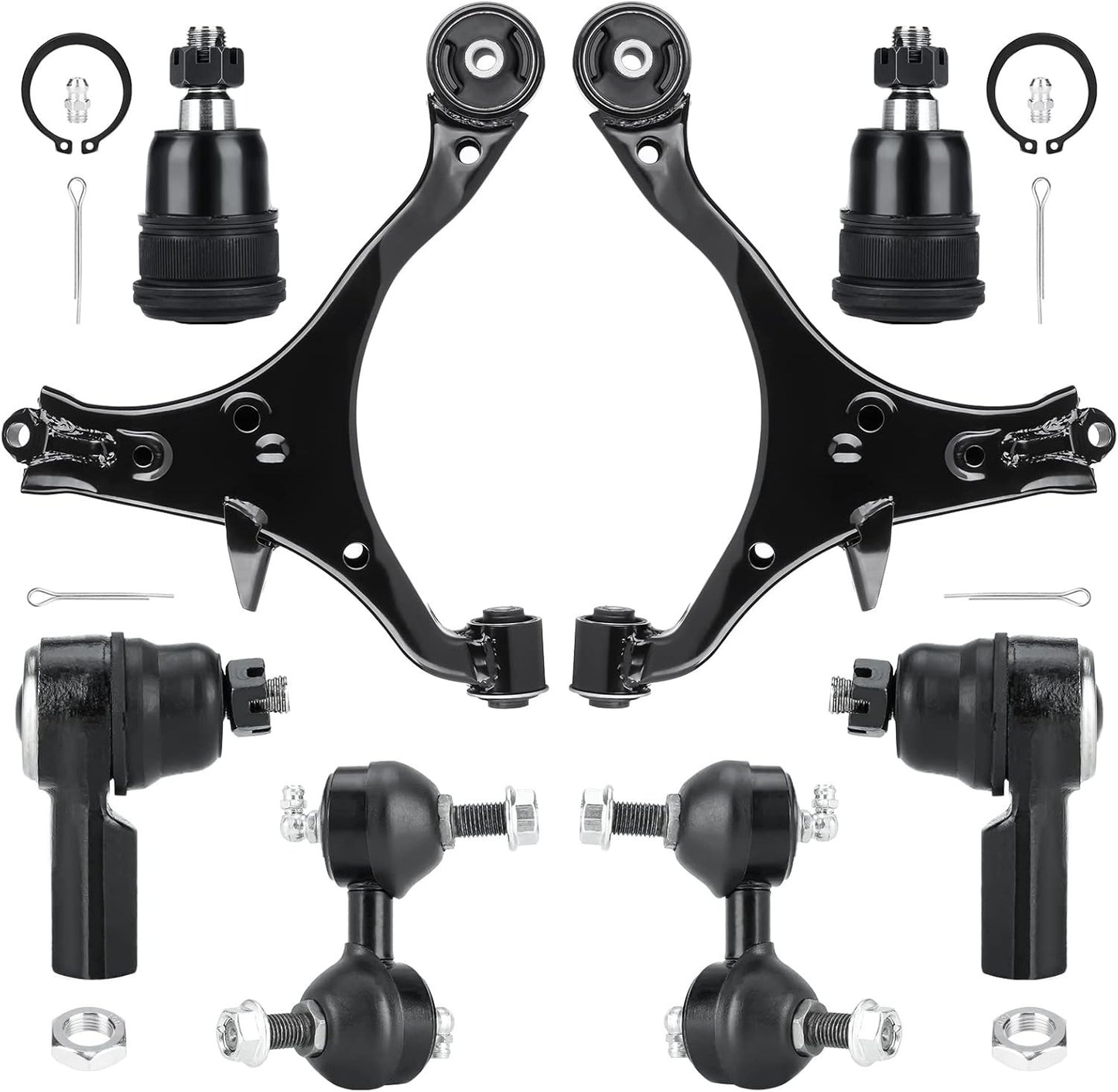 8PCS Front Lower Control Arm with Ball Joints for Honda Civic 2001-2005 Coupe...