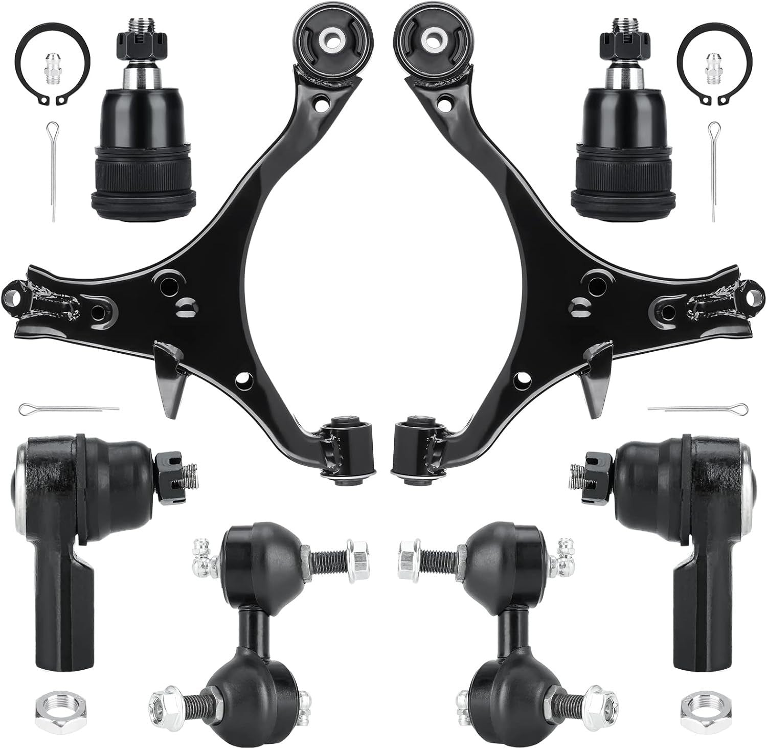 8PCS Front Lower Control Arm with Ball Joints for Honda Civic 2001-2005 Coupe...
