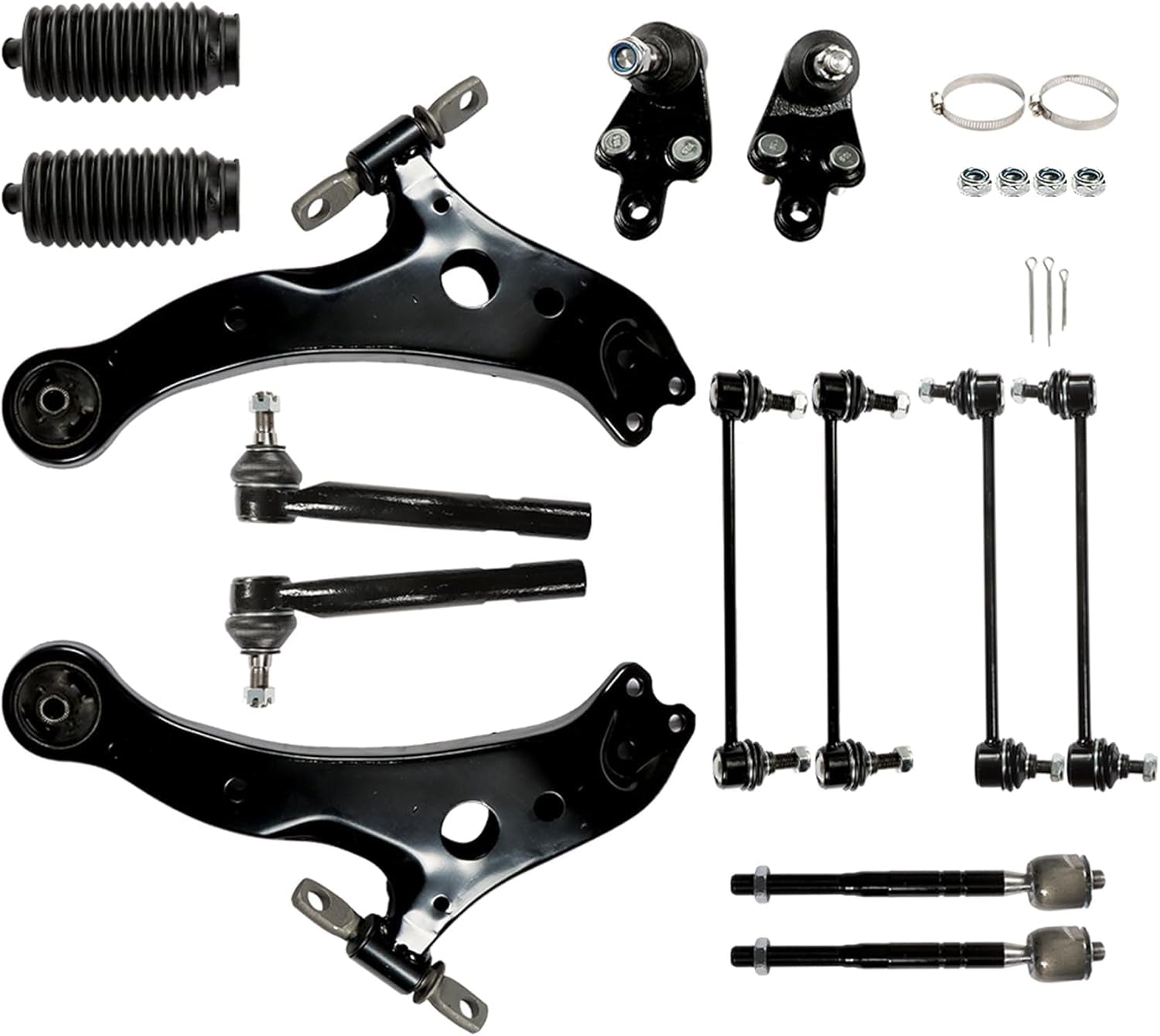 14Pc Front Suspension Kit Control Arms Replacement for Toyota Camry 2007-2011