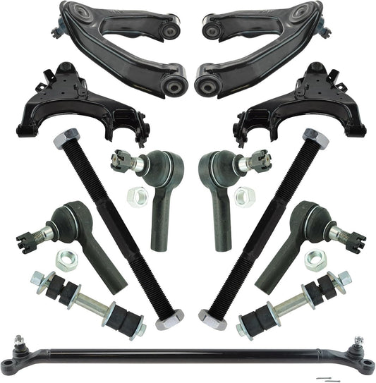 Front Steering & Suspension Kit Compatible with 2000-2004 Nissan Xterra NI4510103 NI4511103 NI4512100 NI4513100