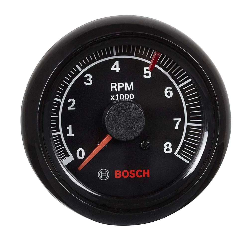 FST 7906 SP0F000025 Sport II 2-5/8" Tachometer (Black Dial Face, Black Bezel)