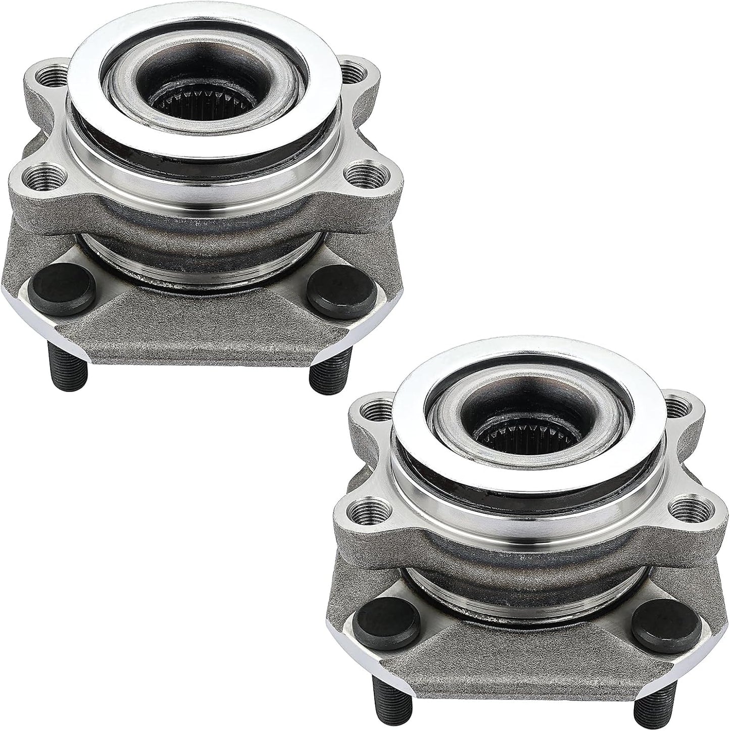 513297 (Pair) Front Wheel Hub Bearing Assembly for Nissan Sentra 2007 2008 2009 2010 2011 2012 2.0L Only, 4 Lugs W/Abs