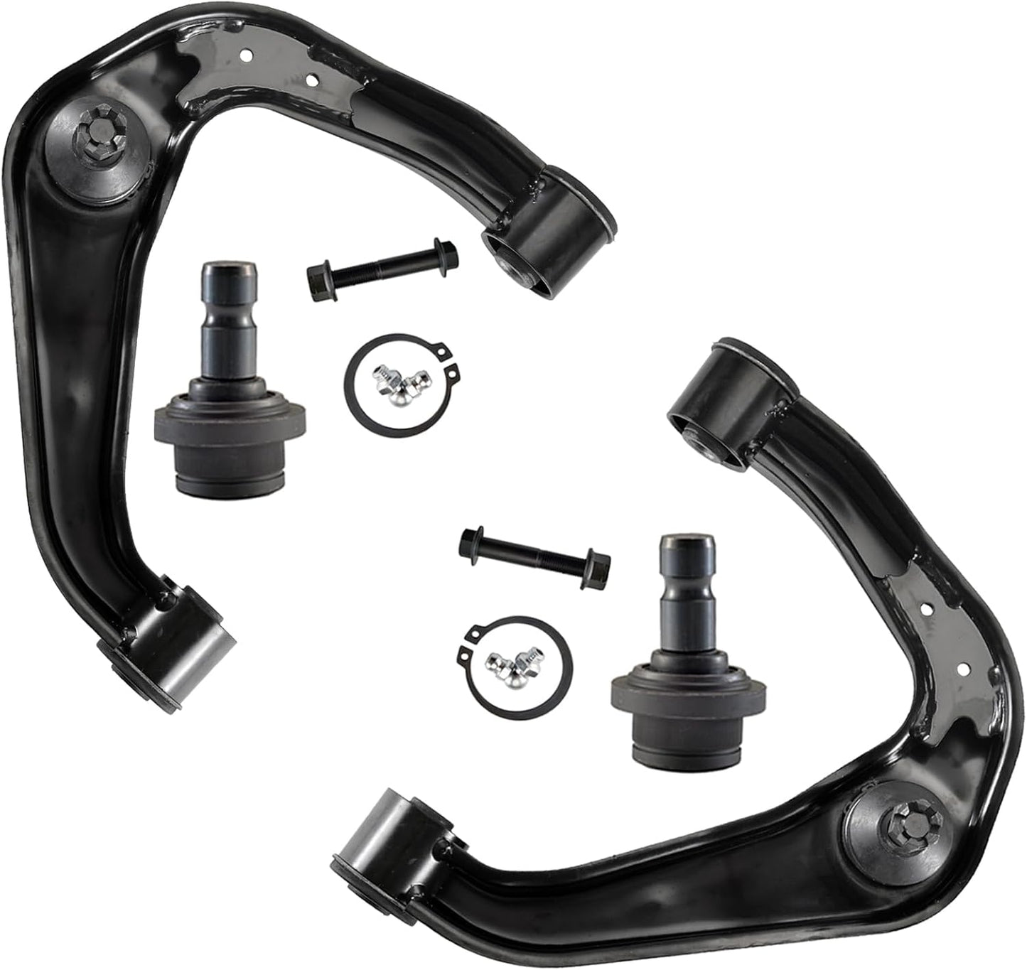 12Pcs Suspension Kit for 2005-2019 Nissan Frontier Pathfinder Xterra, Front Upper Control Arms and Lower Ball Joints Sway Bar Links Inner and Outer Tie Rod Ends and Boots
