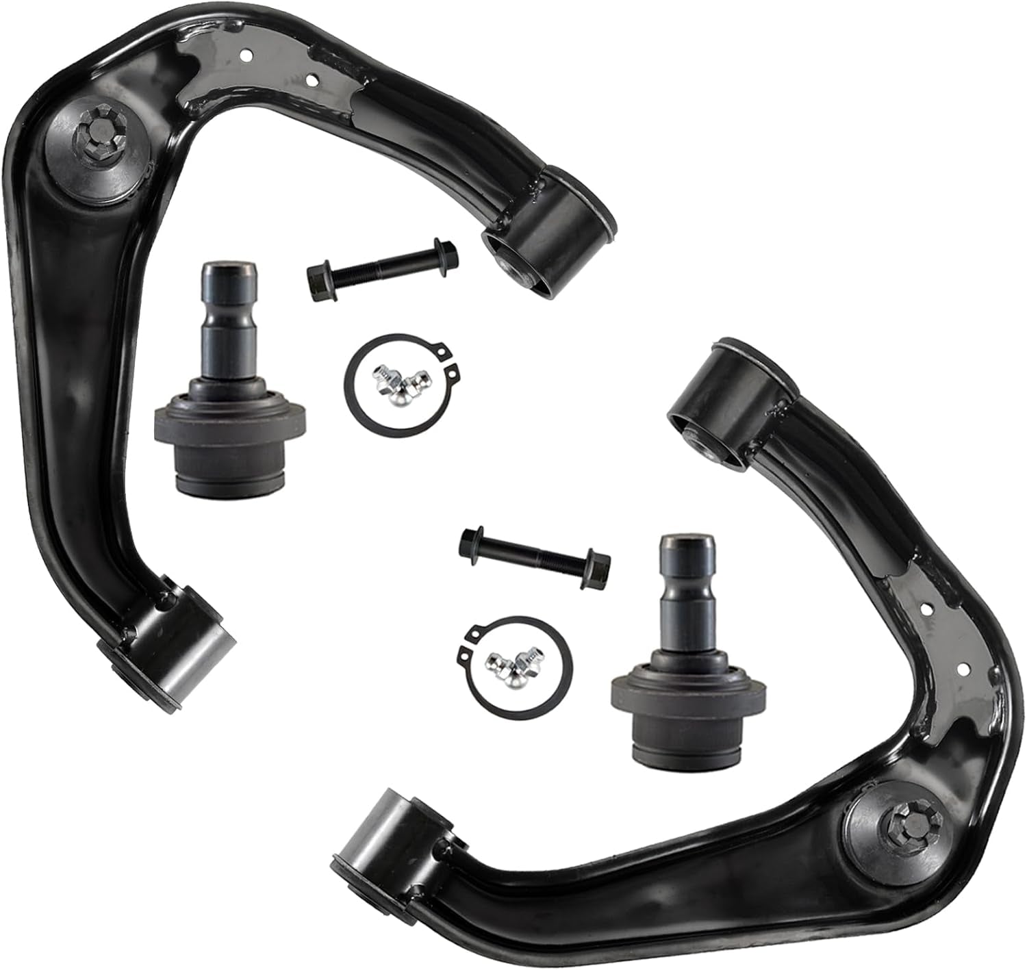 12Pcs Suspension Kit for 2005-2019 Nissan Frontier Pathfinder Xterra, Front Upper Control Arms and Lower Ball Joints Sway Bar Links Inner and Outer Tie Rod Ends and Boots