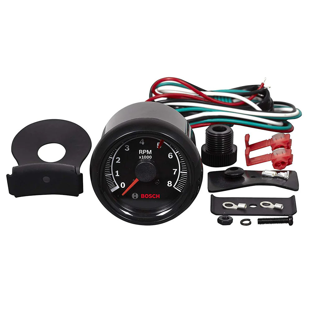 FST 7906 SP0F000025 Sport II 2-5/8" Tachometer (Black Dial Face, Black Bezel)