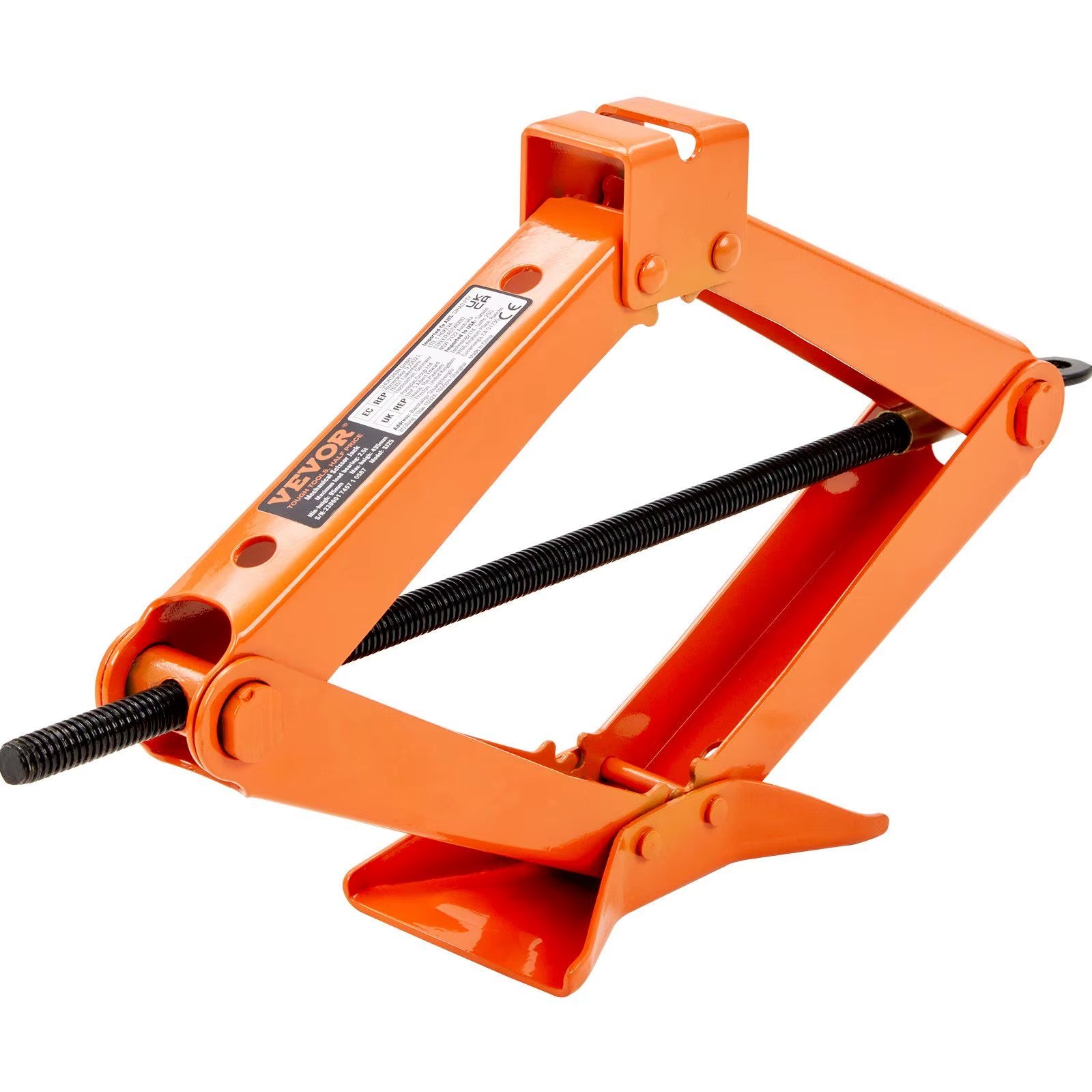 Portable 2.5 Ton/5512 Lbs Car Jack with Ratcheting Handle & L-Wrench 3.7'-17.1\" Lifting Range for Cars Trucks Sedans Mpvs