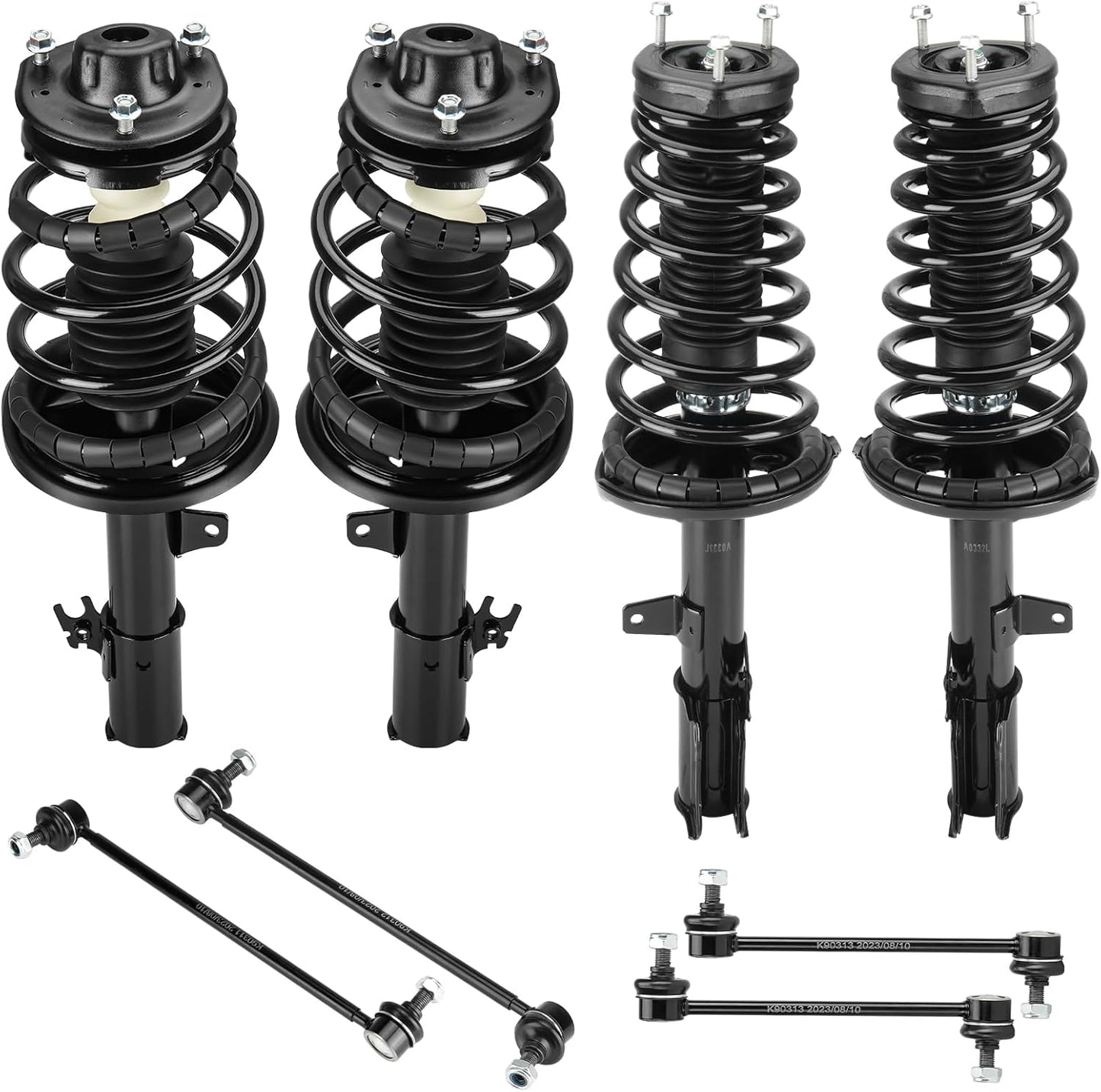 Front and Rear Struts Assembly & Sway Bar Links for 97-03 Toyota Avalon, 97-01 Camry 3L Lexus ES300 Solara, Shock Absorber W/Coil Spring Replace 271679 271678 271681 271680 8PCS