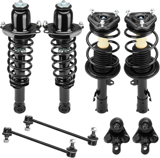 Front and Rear Strut Assembly & Sway Bar Links for 2009-2013 Toyota Corolla Matrix 1.8L, Shock Absorbers 2*Lower Ball Joints 8PCS