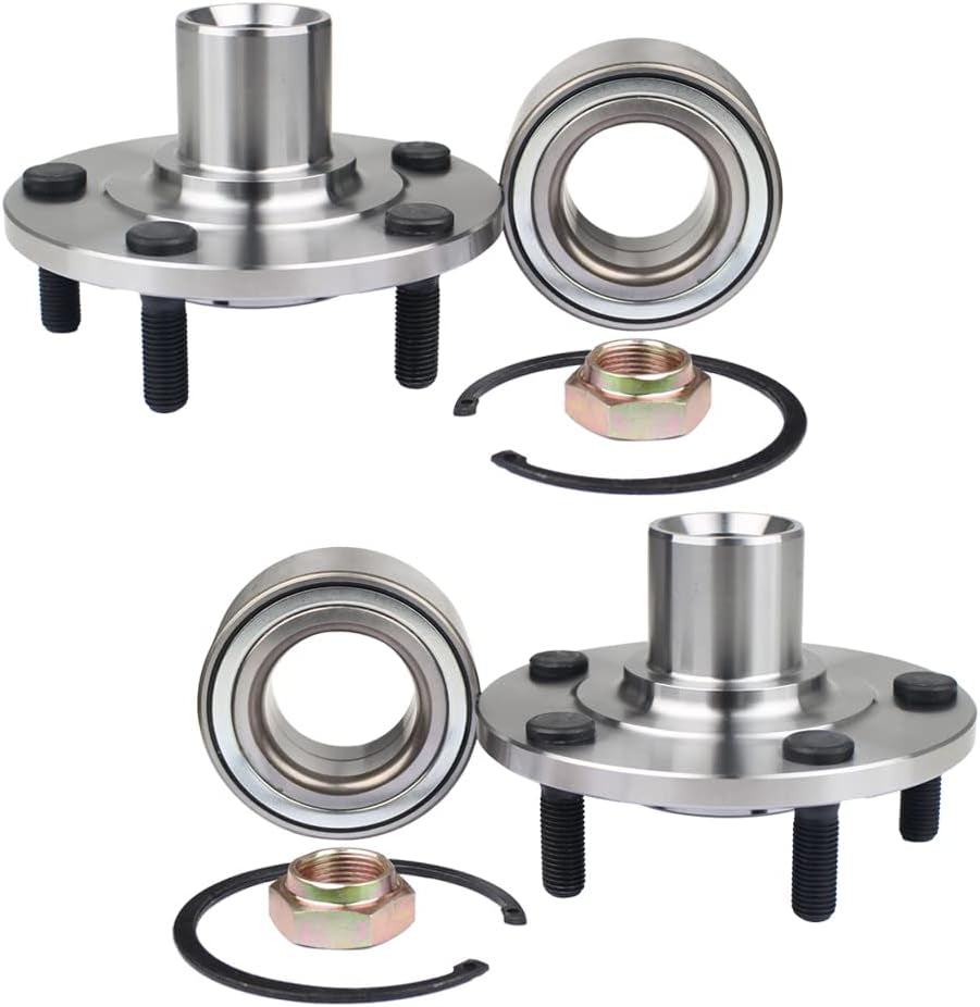 BR930558K Pair Front Wheel Bearing and Hub Assembly Compatible with Jeep Compass/Patriot 2007-2013, Dodge Caliber 2007-2012 5Lugs