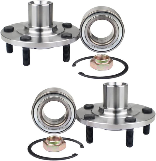 BR930558K Pair Front Wheel Bearing and Hub Assembly Compatible with Jeep Compass/Patriot 2007-2013, Dodge Caliber 2007-2012 5Lugs
