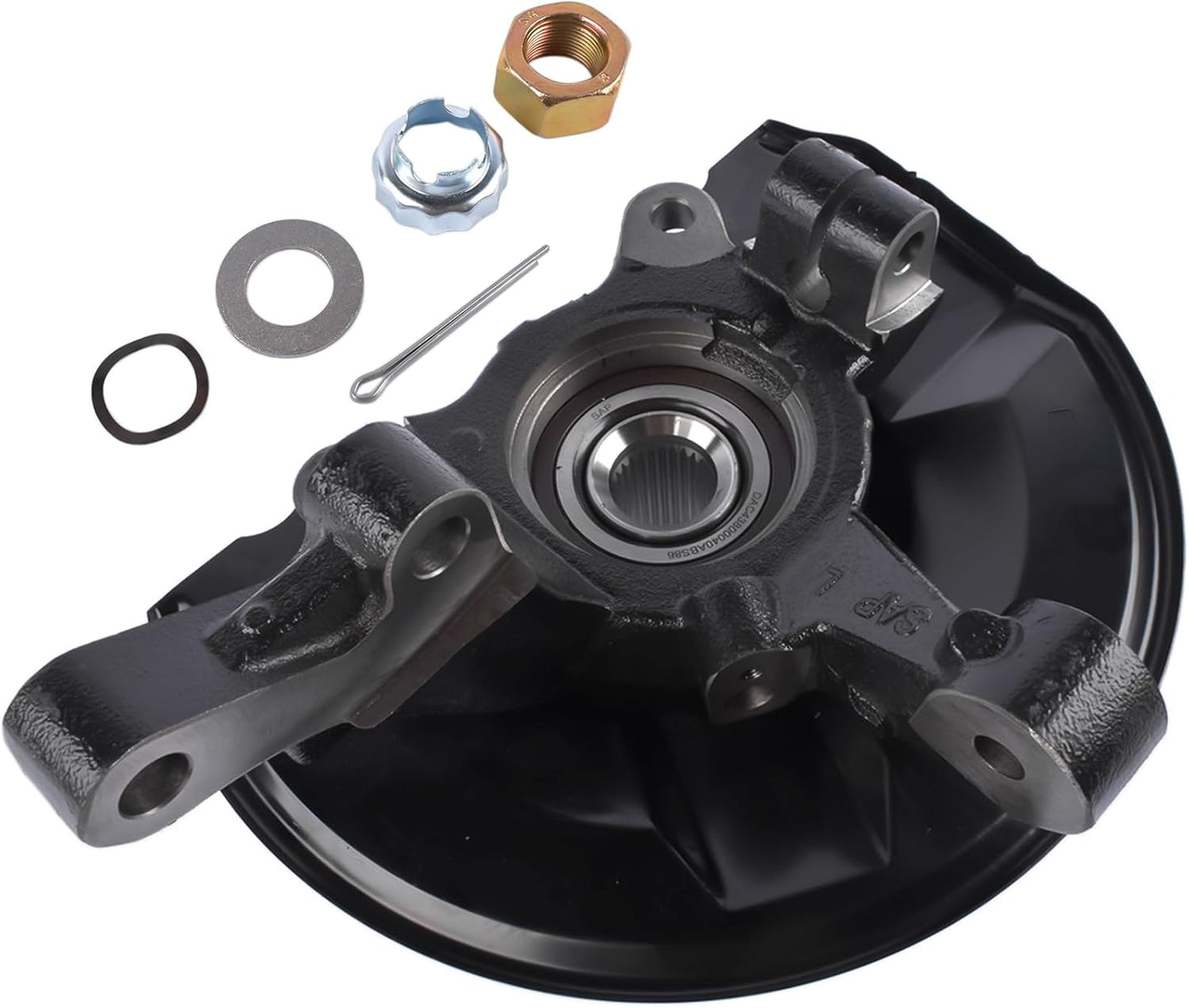 698-411 Front Left Steering Knuckle & Wheel Hub Bearing Assembly Replacement for 2007-2017 Jeep Compass Patriot Dodge Caliber 68088499AA
