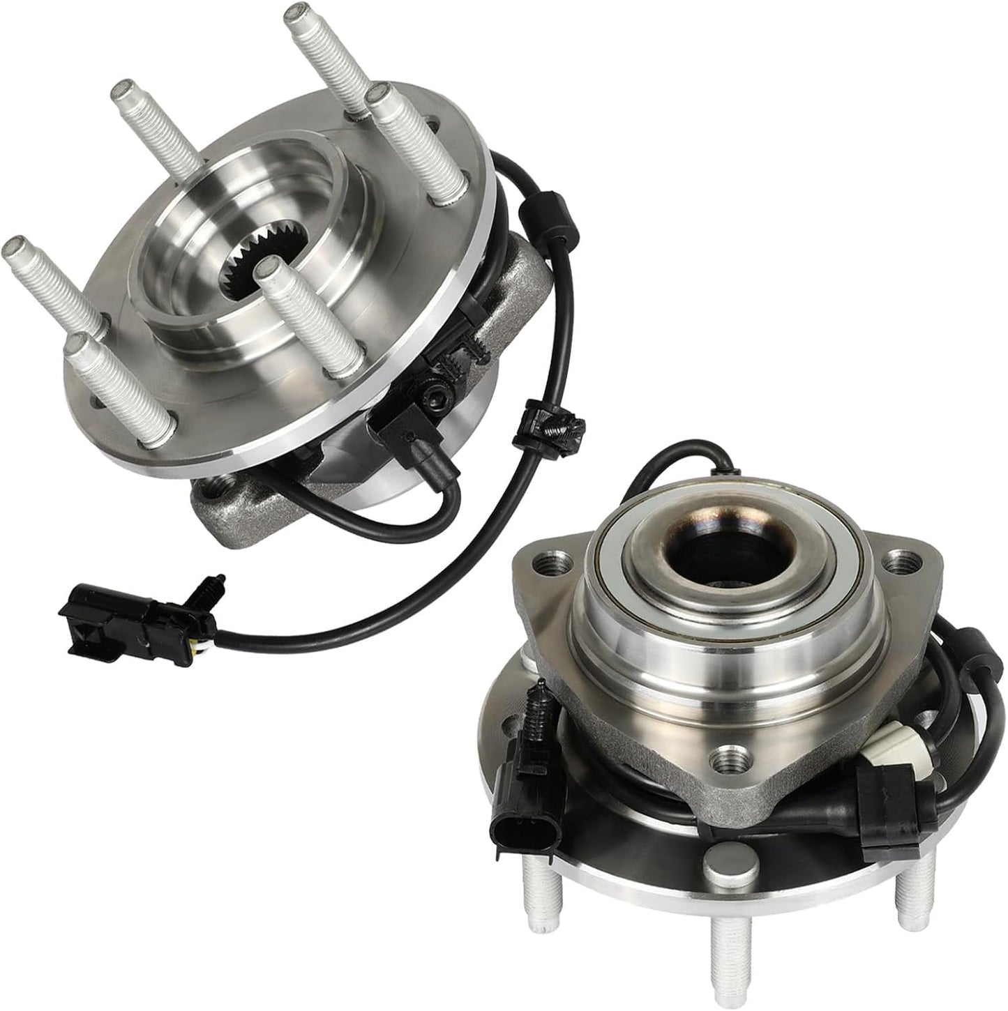 Wheel Bearing and Hub Replaces 513188 Front Fit for Chevrolet Trailblazer 2002-2009, for GMC Envoy 2002-2009, for Isuzu Ascender 2003-2008 Hub Bearing Assembly 6 Lugs W/ABS [1Pc]