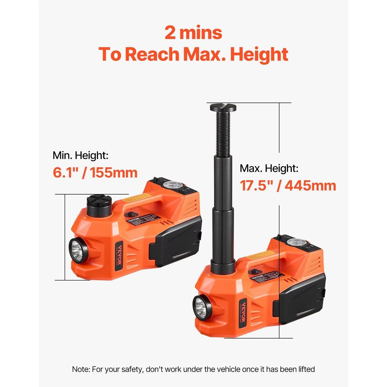 Electric Car Jack 5 Tons Hydraulic Lifting Actuator with Inflatable Function for Vehicle Repair